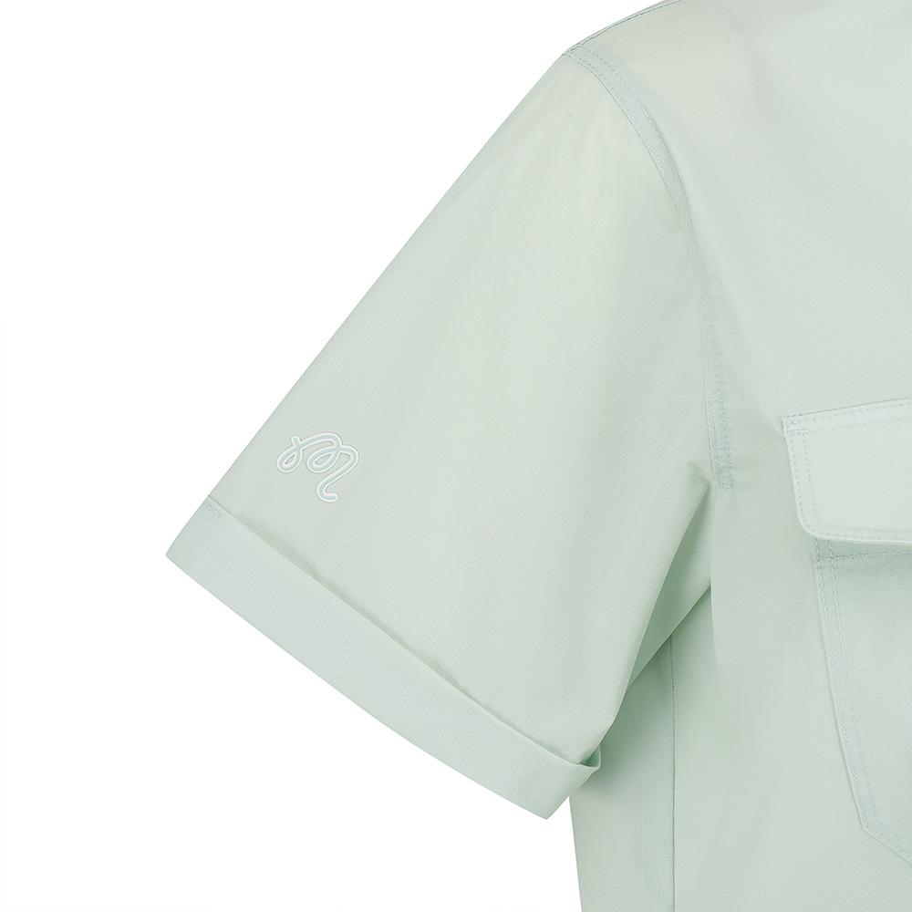 MALBON GOLF Micro Air Dot Out-Pocket Collar Piste Light Mint (Woman)
