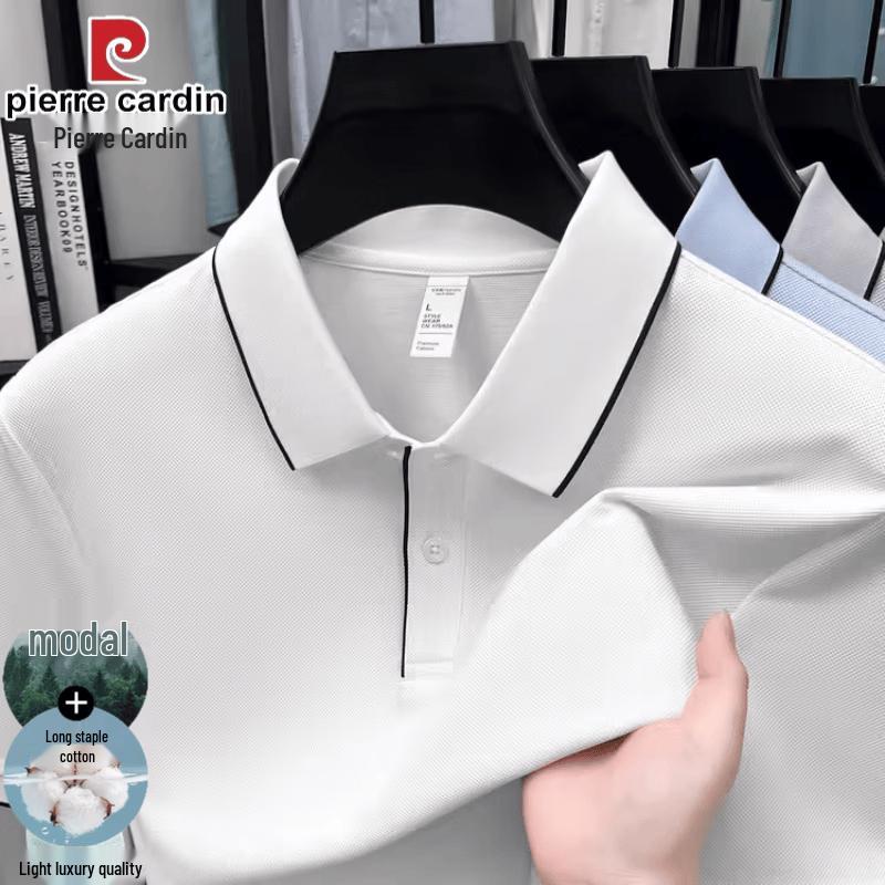 Pierre Cardin Men's Modal Cotton Short Sleeve Polo Shirt