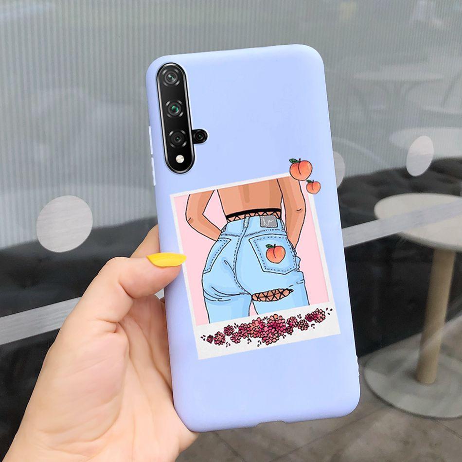 For Huawei Nova 5T Case Beautiful Girl Flower Phone Case For Huawei Nova5T YAL-L21 Soft Silicone Shockproof Back Cover Bumper