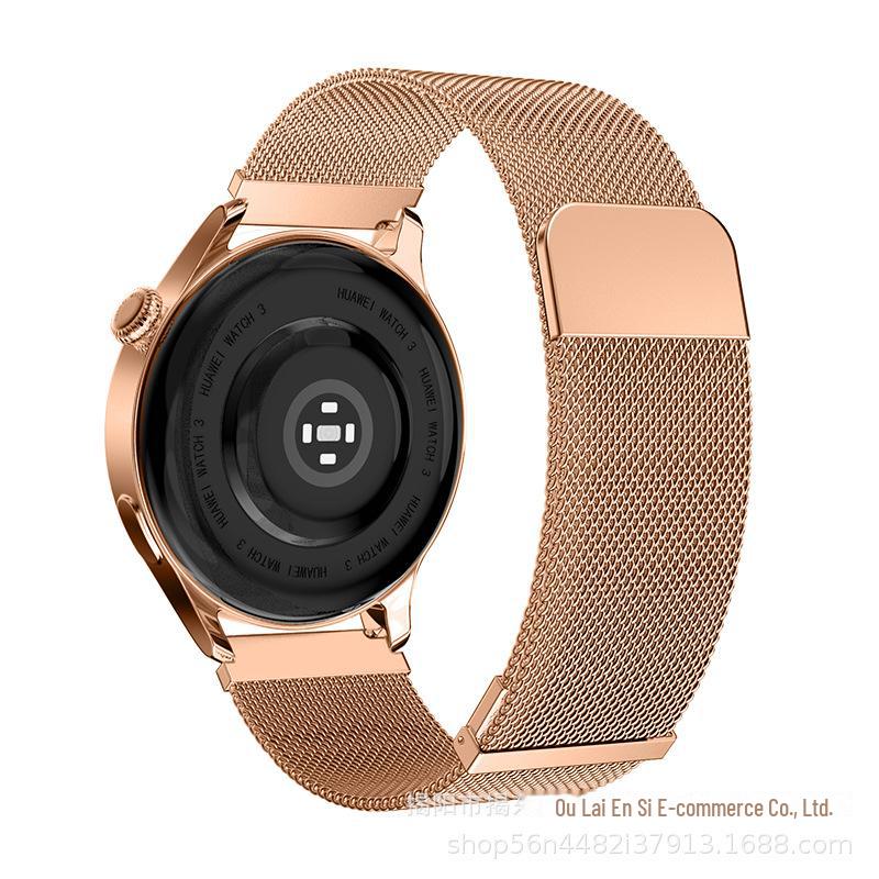Compatible Double Magnetic Milanese Metal Strap for Huawei Watch GT4/GT3 Pro