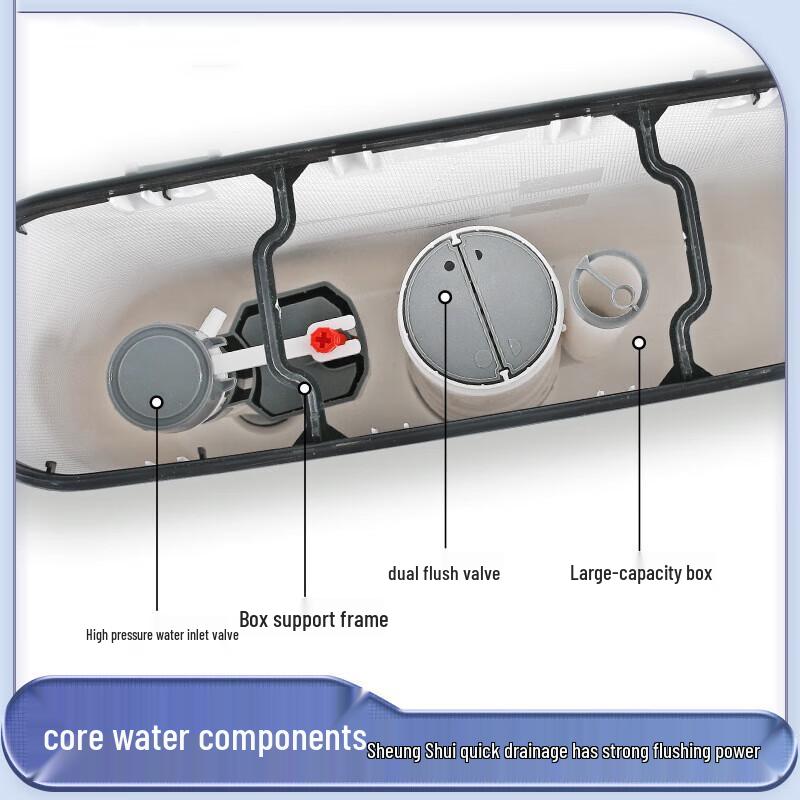Bingyu Wall-Mounted Dual-Flush Toilet Cistern