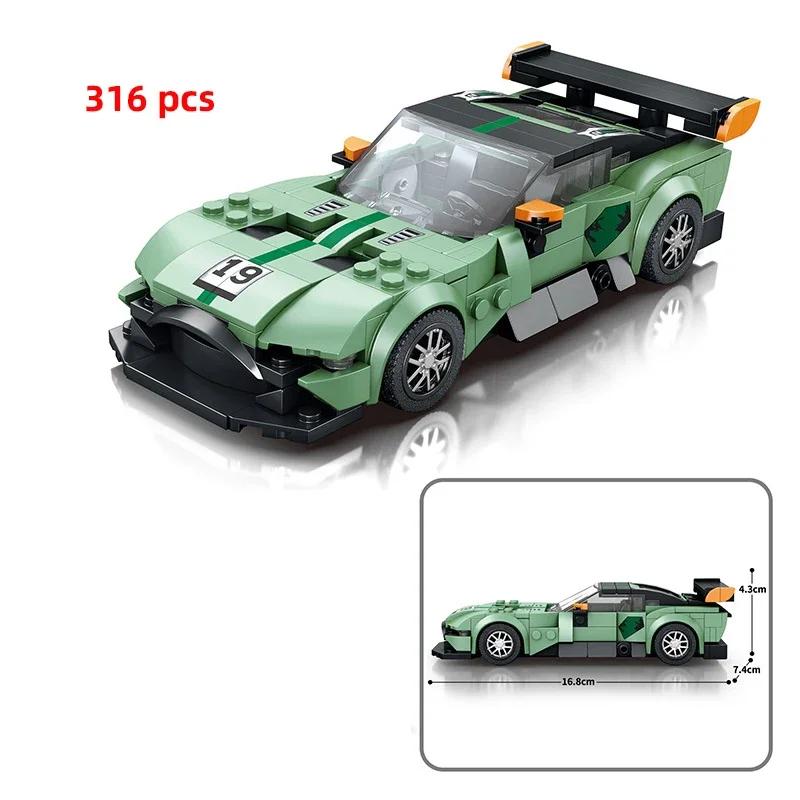 City Speed Sportbil Byggklossar Teknikbil Bil Carro Rennau Voiture Fordon MOC Utbildande Byggleksaker