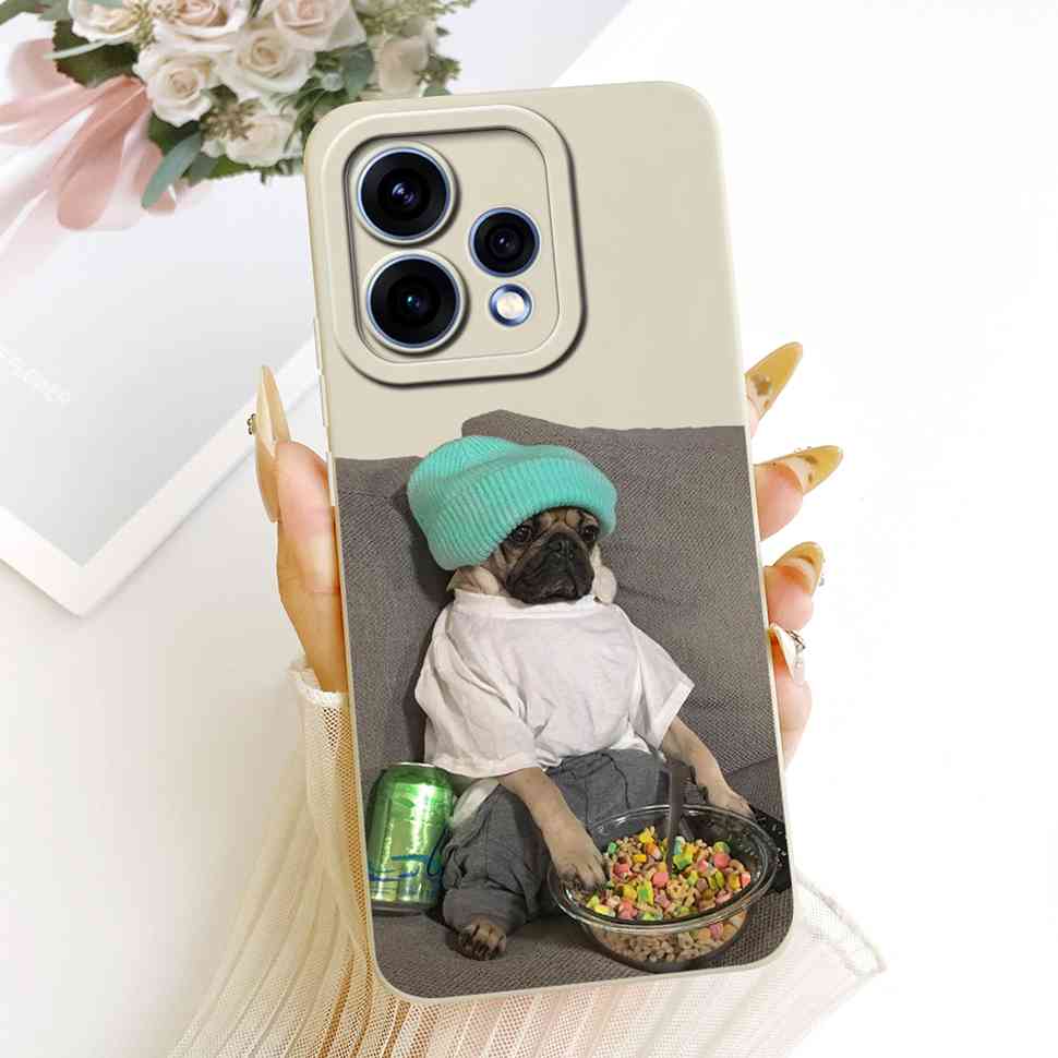 For Oppo Reno15 5G Case CPH2825 ilicone Back Cover For Oppo Reno 15C Reno15c 5G Cute Panda Cartoon Phone Cases Shockproof
