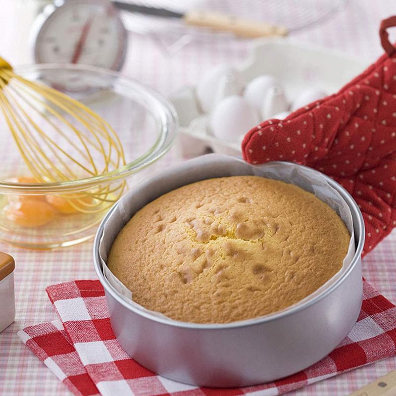 6 Inch Cake Mold Aluminum Alloy Anode Live Bottom Cake Tin Baking Tray Cake Pan Cake Pot Bakeware Round Cake Mould Baking Tool