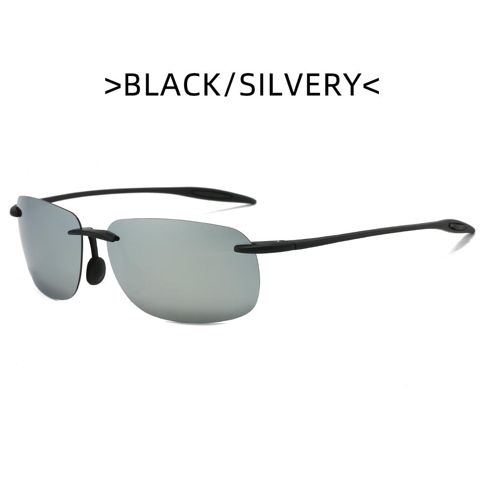 New ultra-light frameless colorful polarized sunglasses for men and women TR90 material suitable for leisure and vacation uv400