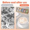 Bamboo Tea Bag Organizer Clear Sorting Tea Storage Box with 5 Compartment Portable Dust Proof Coffee Box for Home and Office