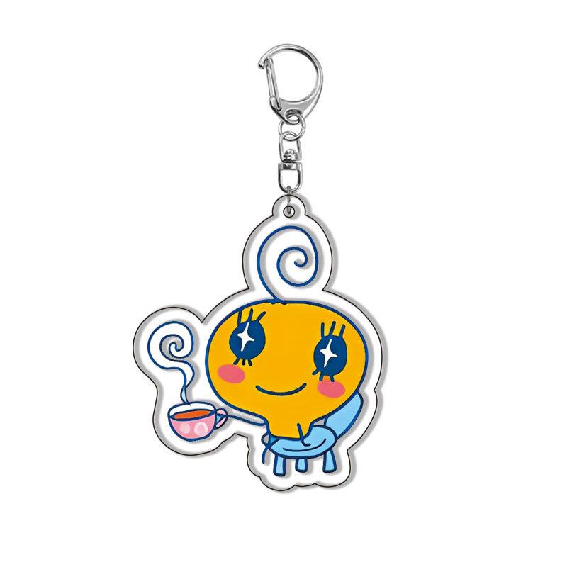 Acrylic Gogo Tamago Q Version Mobile Phone Chain Mametchi Kuchipatchi Mimitchi Gozarutchi Key Chain Cell Phone Pendant Gifts