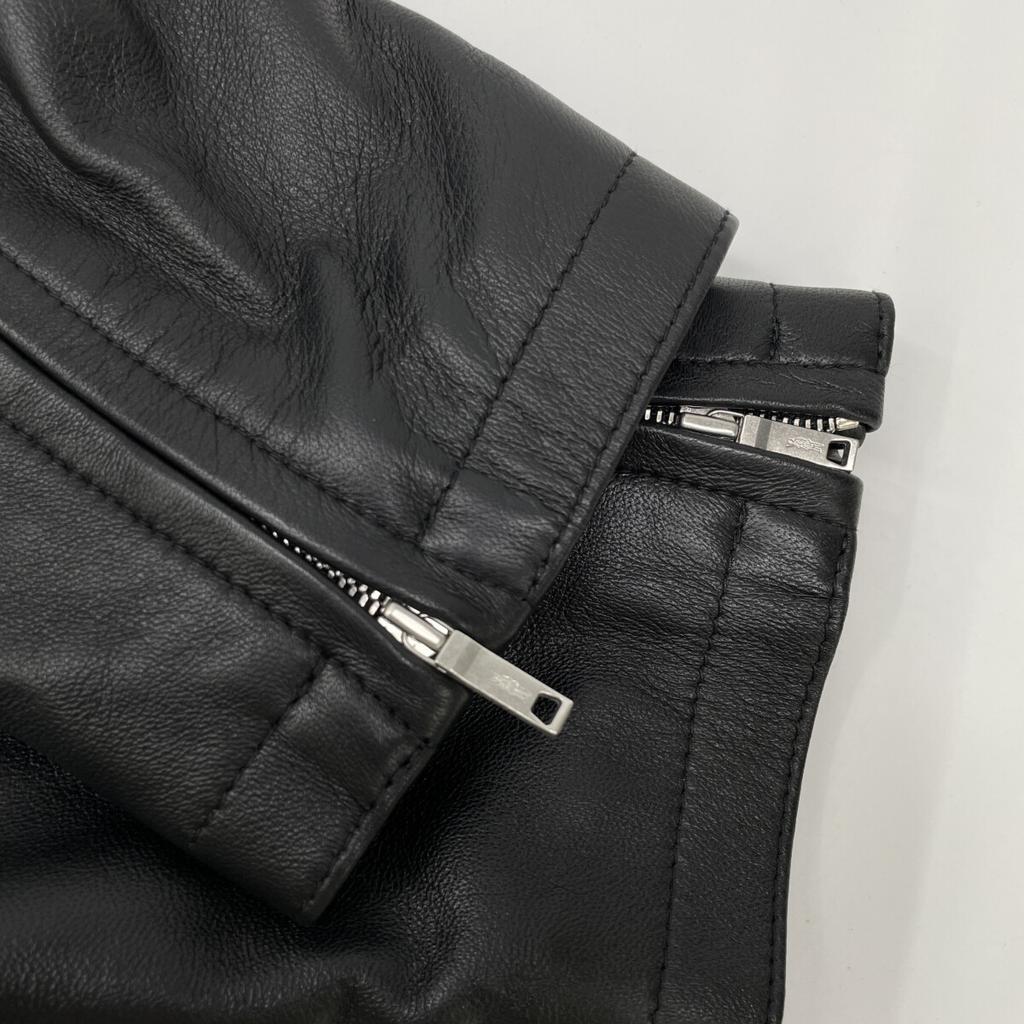 MACKINTOSH LONDON Black G1F01-005-09 Leather Single Rider's Jacket Jacket 44 blackUsed