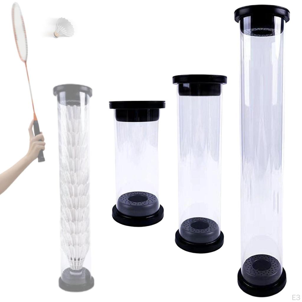 Badminton Ball Storage Tube, Water Resistant, Transparent, Multipurpose, Shuttlecocks,