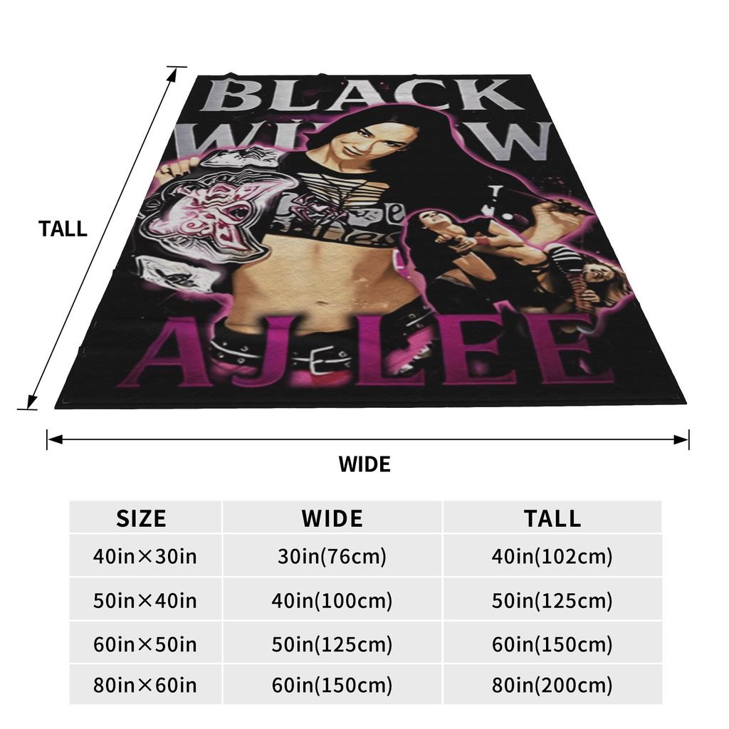 AJ Lee Wrestling Divas  Bedding Throws  Flannel Bedspread For Living Room Aesthetic Sofa Bed Cover