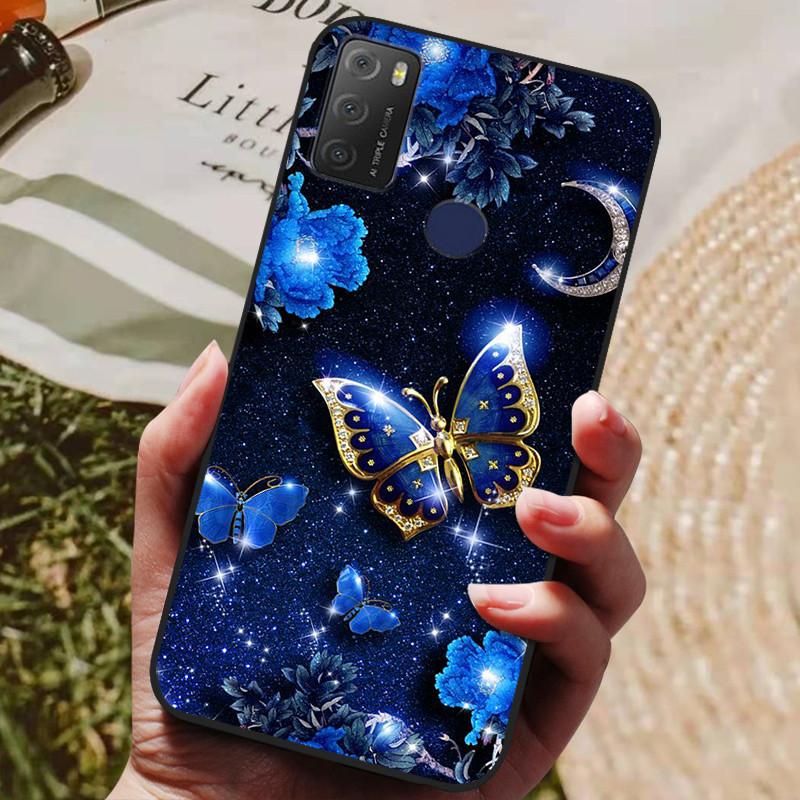 For TCL 20Y 20E 6125F Case Silicone Soft TPU Phone Cover for TCL 20Y 6156D Case Bumper for TCL20Y TCL20E Flower Animals Coques