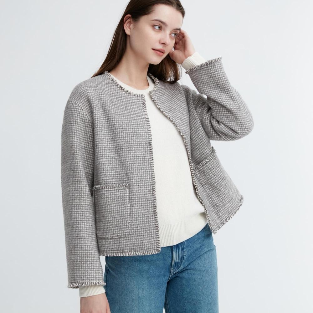 

твидовый жакет UNIQLO JAPAN