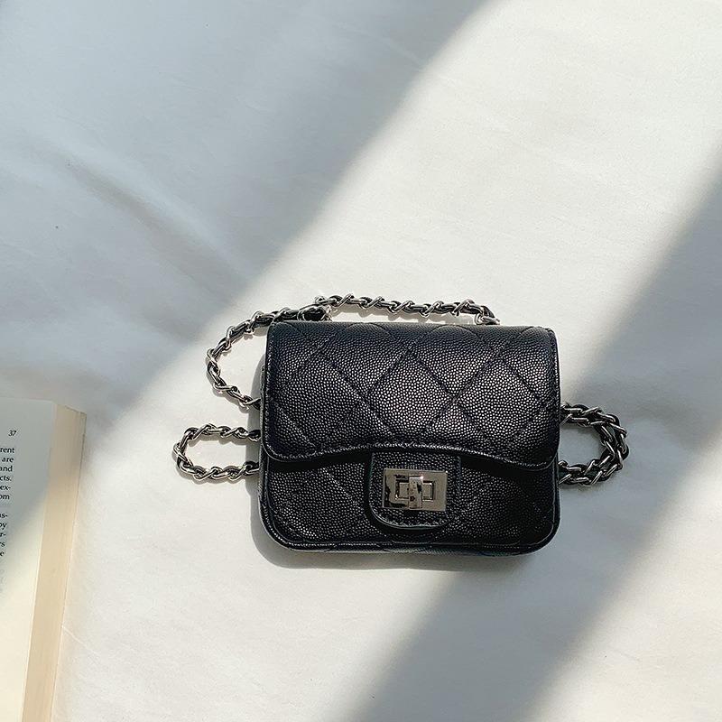 Spring Rhombus Chain Bag Women's Fashion Change Lipstick Mini Bag High-end Sense Flip Messenger Bag Women