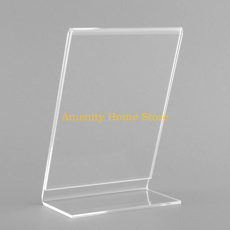 

F26C Acrylic Mini Photo Frame Holder Standing Rack Clear Photos Frames Shelf for Home Bedroom Dormitory Office Desktop 3 Inch чистый