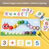 Kinder Holz Montessori Clip Perlen Spielzeug Raupe Lernspielzeug für Mathematik & Zählen Frühe Bildung Puzzle Brettspiel für Jungen und Mädchen