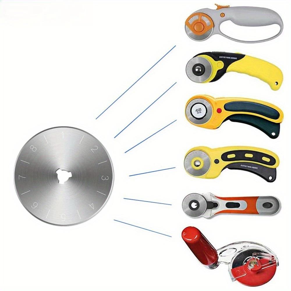 5PCS 45mm Rotary Cutter Blade SK5 Round Quilting Blades Rotary Replacement Cutting Blade for Quilting Fabric Sewing Craft