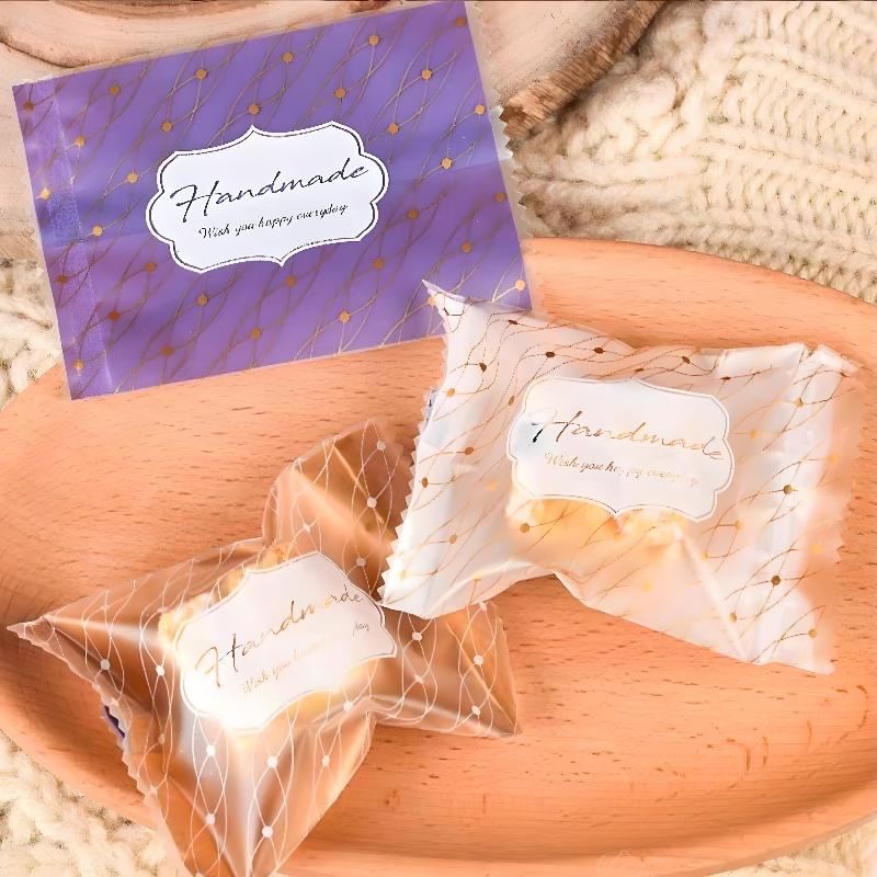 

100 шт. Пакеты для упаковки кондитерских изделий «Снежинка» для свадебных конфет, шоколада, печенья, угощений для вечеринок, пакеты для лакомств, оптом для хранения продуктов