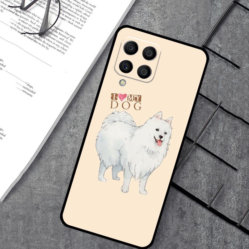 Japanese Spitz Dog Case For Samsung Galaxy M55 M31 M13 M11 M12 M14 M15 M06 M16 M36 M56 M53 M32 M52 M35 M34 M54