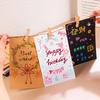 153080sheets 15x10cm Blank Kraft Paper Hand Paint Card Double Sided Word Card Student Message Card Gift Greeting Card Paper