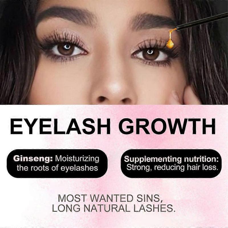 Wimpernwachstumsserum 3,5 ml, Fördert dickere, längere, stärkere Wimpern mit Hyaluronsäure und Ginsengextrakt