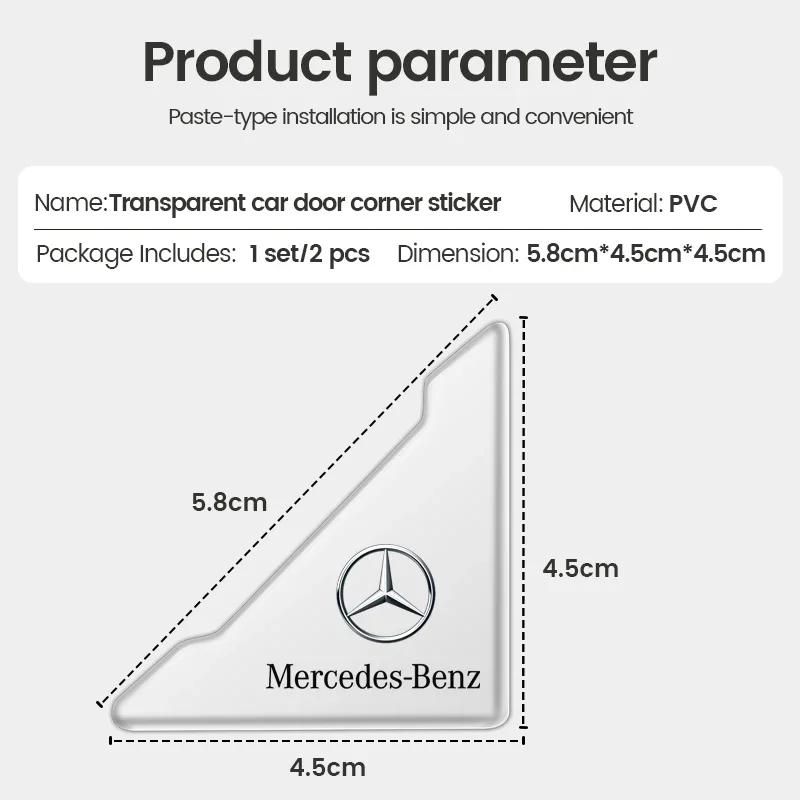 GLC GLB 2ks Samolepky na ochranu rohů dveří auta pro Mercedes Benz AMG W212 W190 C300 W220 W176 W168 W108 Příslušenství pro auto