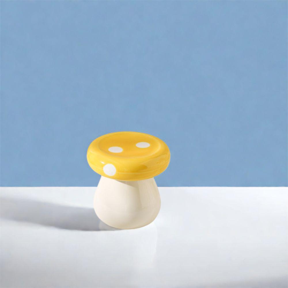 Dust-proof Dental Floss Storage Bottle Ceramics Toothpick Dispenser  Dressing Table