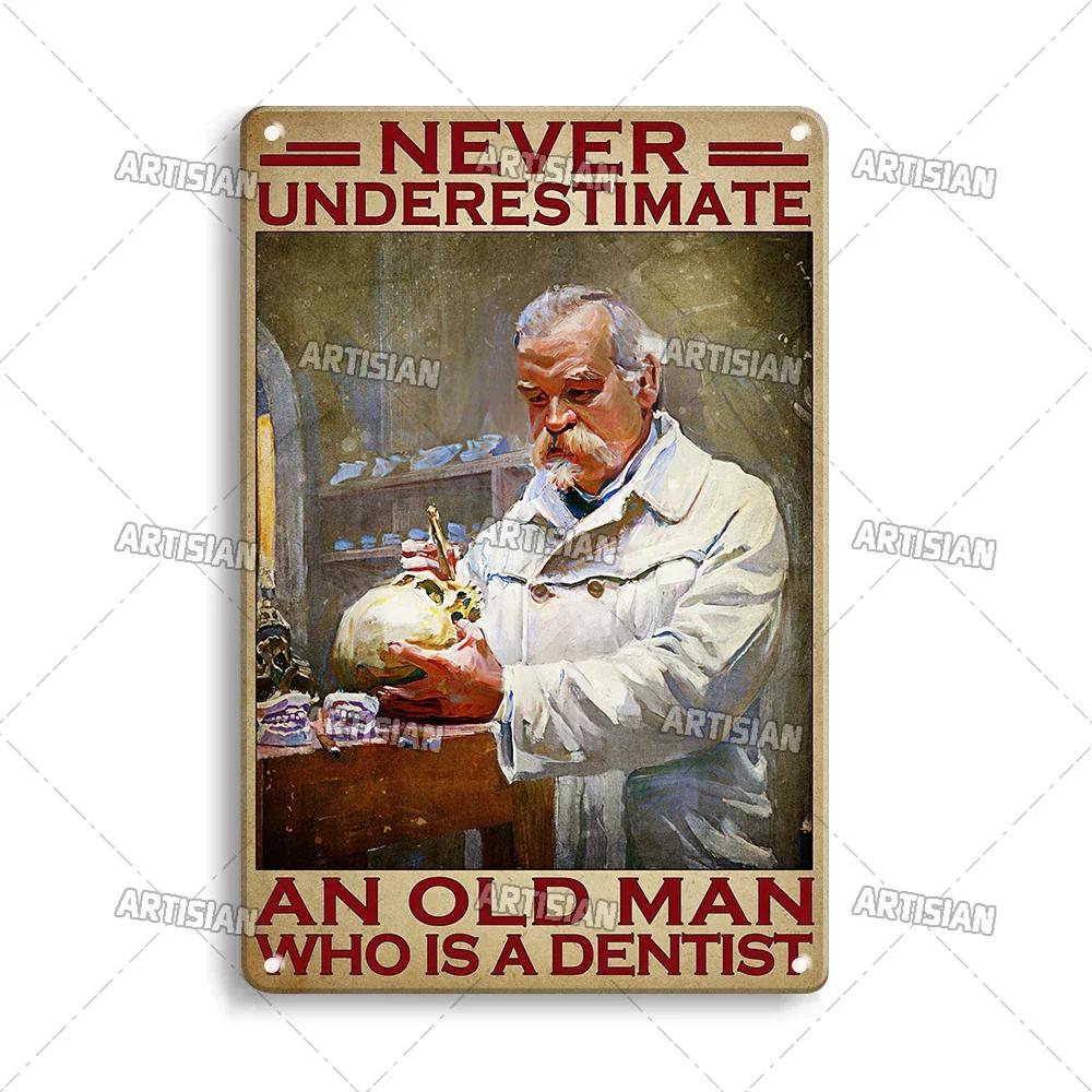 ARTISIAN Weathered Doctor Metal Poster Vintage Metal Tin Sign Man Cave Garage Wall Decorative Home Metal Plaque Art Metal Sign