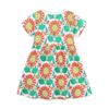 Girls' Dresses New Summer Collection Girls' Short-Sleeved Dresses Adorable Floral Print Children's Princess Dresses
