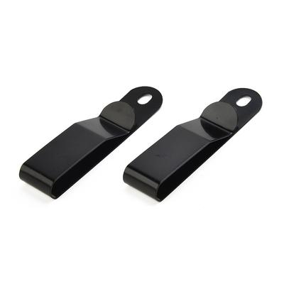 Ocelový klip na opasek Pouzdro Holster 62,5*15mm Galvanické pokovení Matná černá