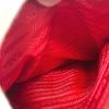 Prada B8725 Logo Tote Bag, Shoulder Bag, Triangle Plate Hand Bag Nylon Red
