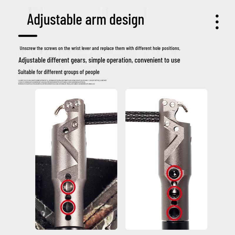 Liberação Automática para Arco e Flecha de Uso Duplo com Polia, Cinta para Braço de Arco, Bola de Aço, Clipe de Pulso para Tiro com Arco ao Ar Livre