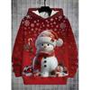 Children's Sweatshirts Christmas Series Cartoon Print Autumn Winter Comfortable Long Sleeve Hoody Casual Pullover Clothing Girls