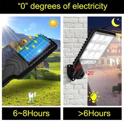 Outdoor Solar Lights Solar Street Lights Three Light Modes Waterproof Motion Sensors Garden and Courtyard Safety Lighting