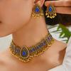 Kristāla Rhinestone Juvelierizstrādājumu komplekts Bohemia Style Rhinestone Kaklarotas Komplekts Kaklarotas Auskaru Komplekts Sievietēm