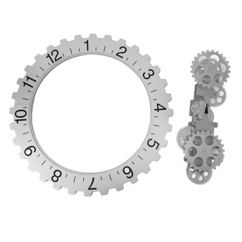 3D Bewegliche Gr Uhr Retro Große Hängende Gr Uhr Mechanisches Stundenrad Wandkunst Dekorationsuhr
