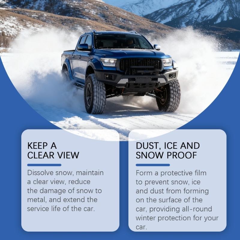 Fast Acting Car Windshield Defroster Melt Sprayed 355ml Bottle Prevents Ice Snow Buildup On Auto Glass And Home Surfaces