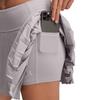 Under Armour Fustă-pantaloni sport la modă, versatilă, confortabilă, clasică, casual, fuste pentru femei, gri-auroră-roz 1390157-009