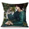 Uk British Artist Dante Gabriel Rossetti World Famous Oil Painting European Beauty Princess Sofa Pillow Case Linen Cushion Cover