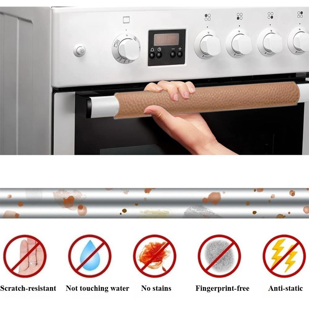 Küchen Kühlschrank Türgriffbezüge aus Kunstleder Mikrowellen Anti-Rutsch-Abdeckung Geschirrspüler Anti-Kollisions-Abdeckung Heimzubehör