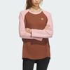 Adidas Originals Adicolor Long Sleeve Tee Loose Sports Women Tops Brown IZ1542