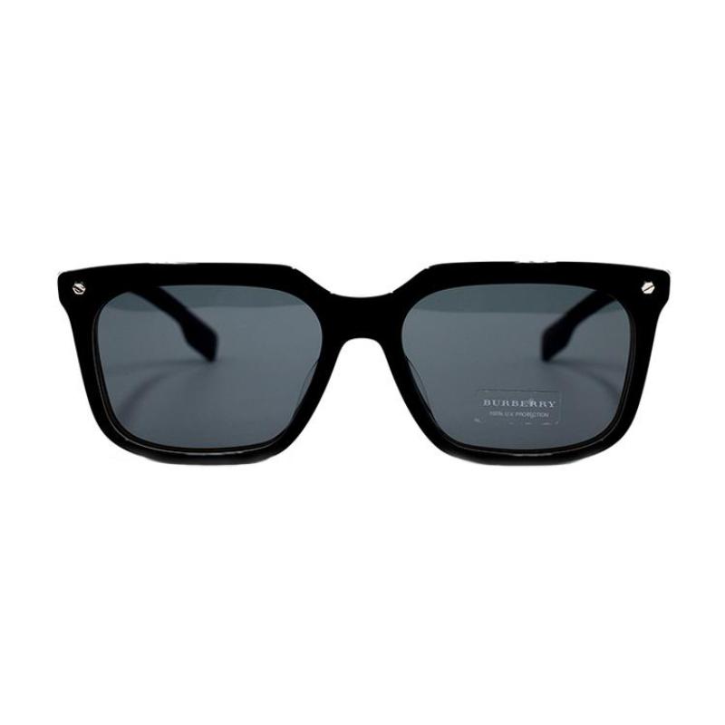 Burberry BURBERRY/ B. Black Square Sunglasses Men's