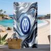 Asciugamano da Spiaggia Stampato Borussia Dortmund Asciugamano Morbido ad Asciugatura Rapida Coperta da Spiaggia Rettangolare Grande Portatile per Viaggio Piscina
