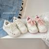 Girls' casual sneakers2026Spring new model children's cartoon cute white shoes, soft-soled comfortable baby sneakers