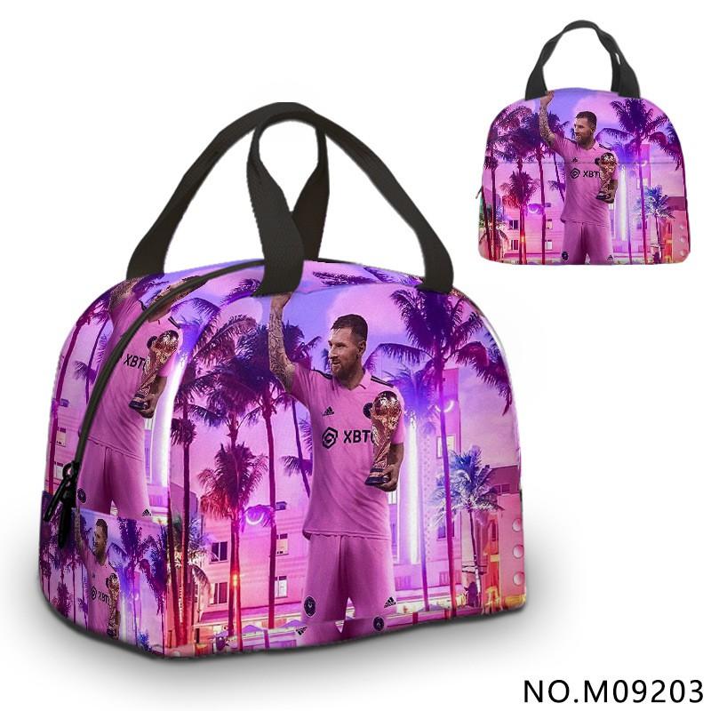 Insulated Lunch Bag Kids Students Adults Portable Food Carrier With Ice Pack Compartment Oxford Fabric Modern Minimalist