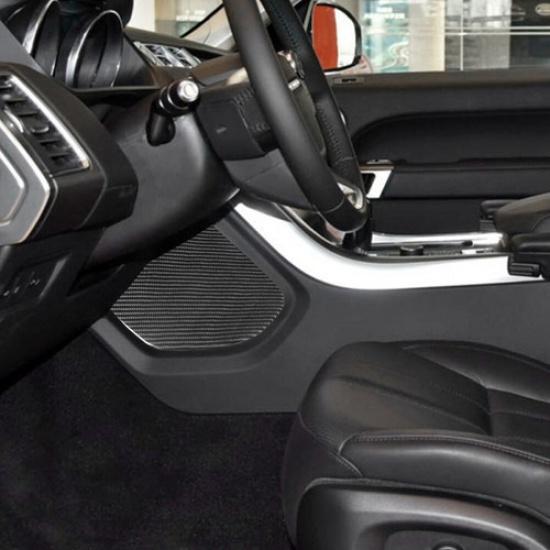 Carbon Fiber Interior Floor Console Side Cover Trim For Land Rover Range Rover