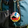 Keychain Pendant Mini Football Shape Team Logo Keychain Portable Decompression
