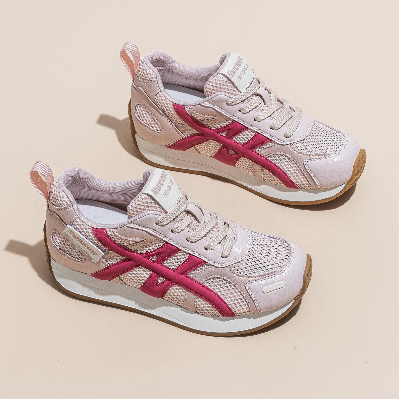 

Leather platform dad shoes women s new spring women s shoes versatile sports shoes spring height increase casual 35