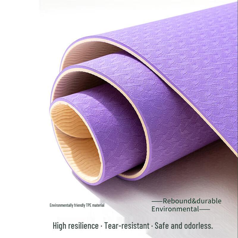 Chun Sen Two-tone TPE Anti-slip Yoga & Fitness Mat