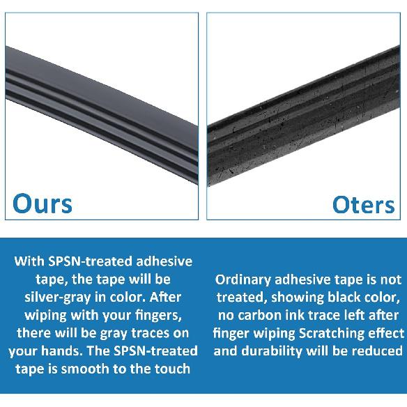 BFXM 4Pcs Wiper Blade Refill, 28 Inch DIY Adjustable Wiper Blade Refill | Universal Replacement for Front and Rear Windshield Wiper Baldes Rubber
