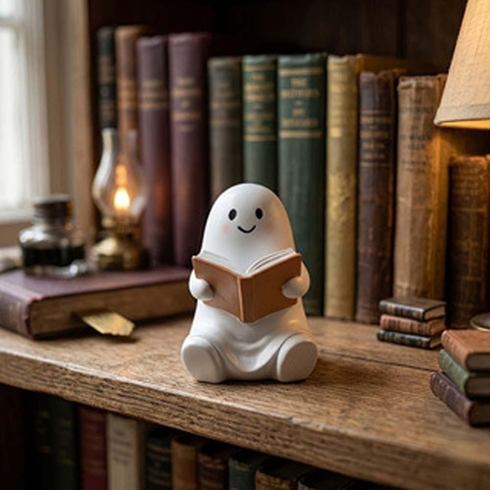 Resin Material Ghost Pen Holder Compact Size Spooky Pencil Stand Bookshelf Display